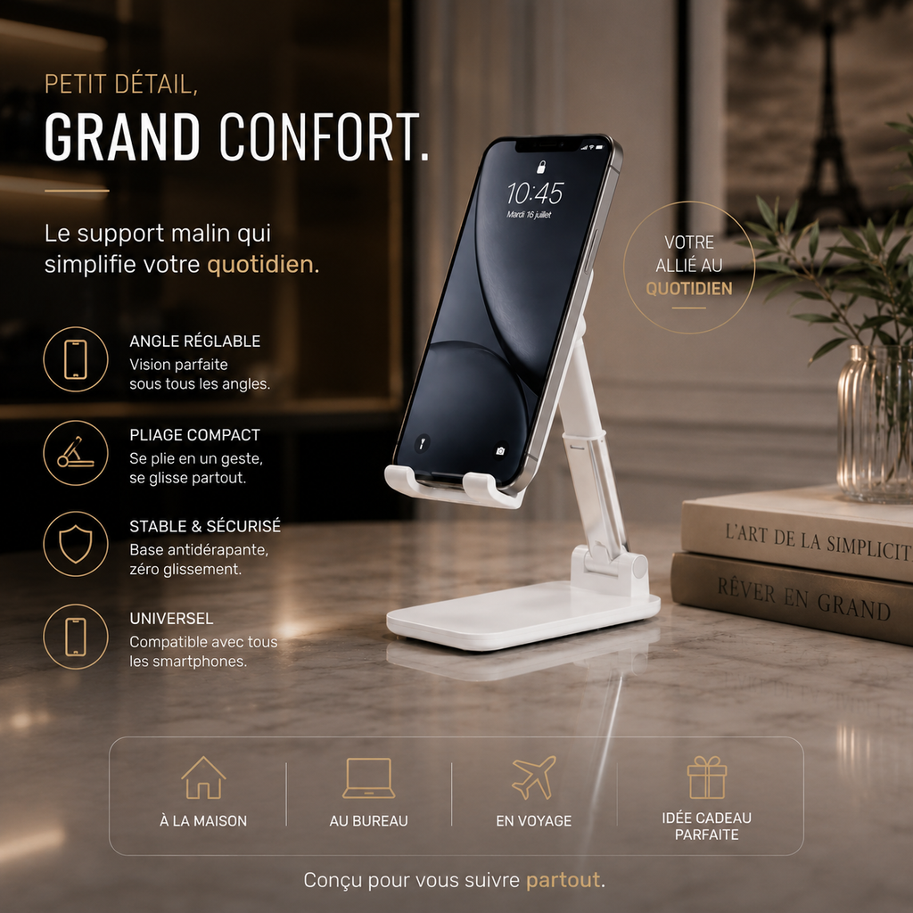 Support Flexible pour Téléphone et Tablette